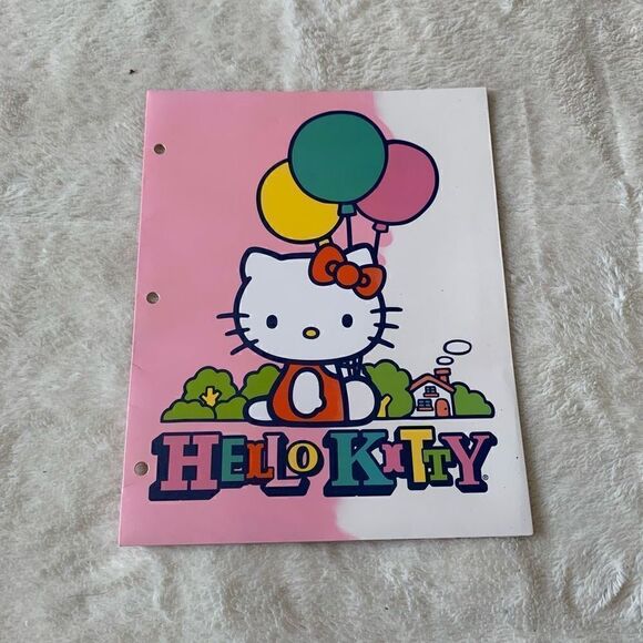 Sanrio 2011 Hello Kitty Pocket File Folder Stationary Collectors - Picture 1 of 5